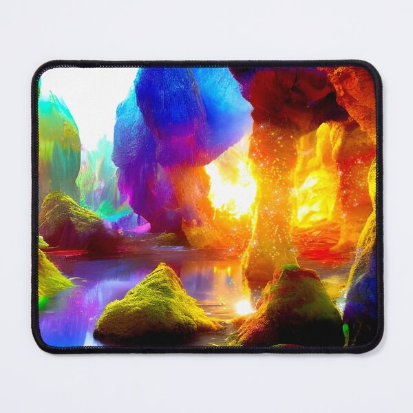 Item preview, Enchanted Caves a magical setting defined by vibrant colors designed and sold by Glimmersmith.