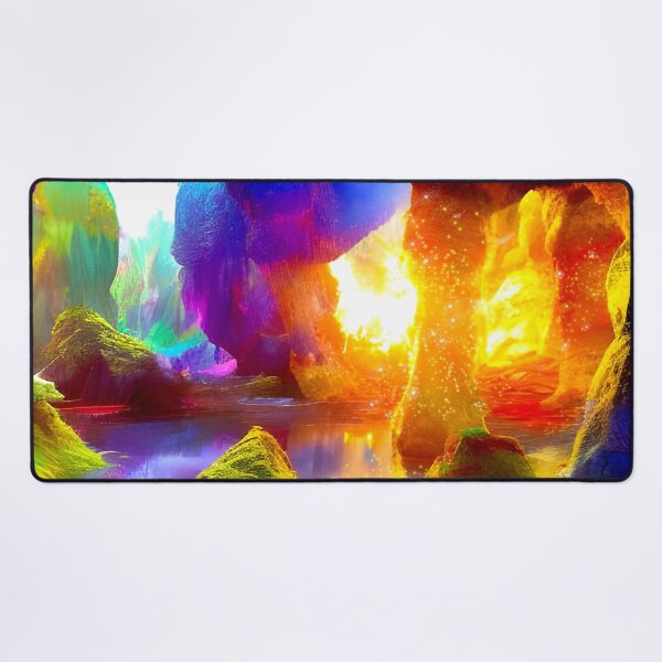 Item preview, Enchanted Caves a magical setting defined by vibrant colors designed and sold by Glimmersmith.