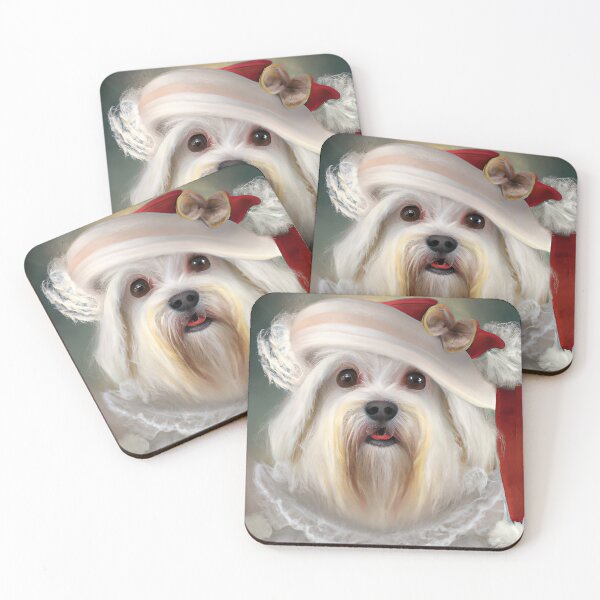 Item preview, Barbado da Terceira Wearing a Christmas Hat designed and sold by ZenEverAI.