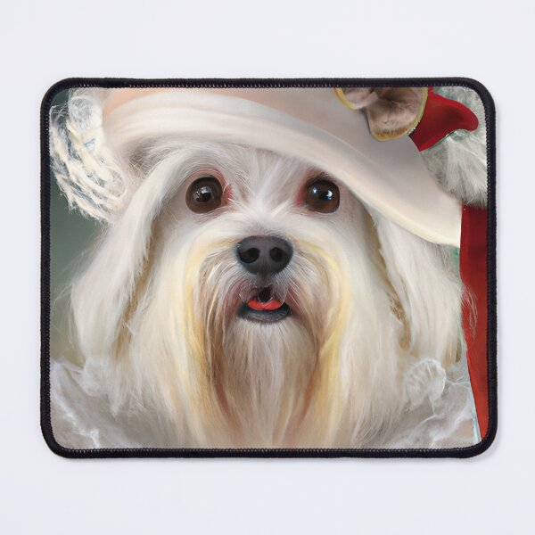 Item preview, Barbado da Terceira Wearing a Christmas Hat designed and sold by ZenEverAI.