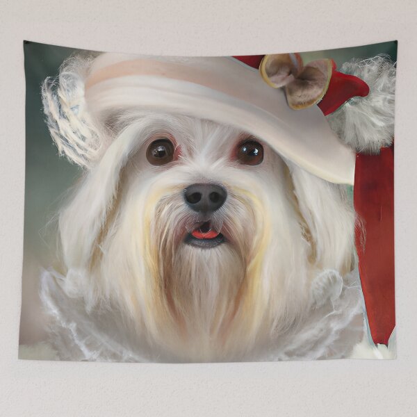 Item preview, Barbado da Terceira Wearing a Christmas Hat designed and sold by ZenEverAI.
