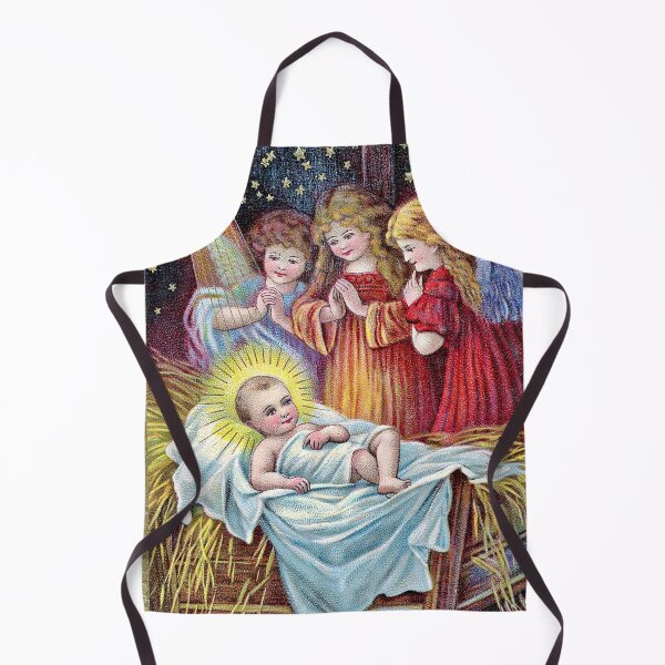 Item preview, Birth of Jesus in a Manger with Angels designed and sold by MazingPatterns.
