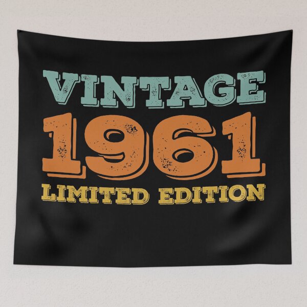 Item preview, VINTAGE 1961 LIMITED EDITION DISTRESSED RETRO BIRTHDAY GIFT IDEA designed and sold by Kipcio.