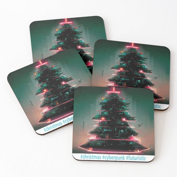 Item preview, Futuristic Cyberpunk Christmas Tree designed and sold by Artsytee Lab.
