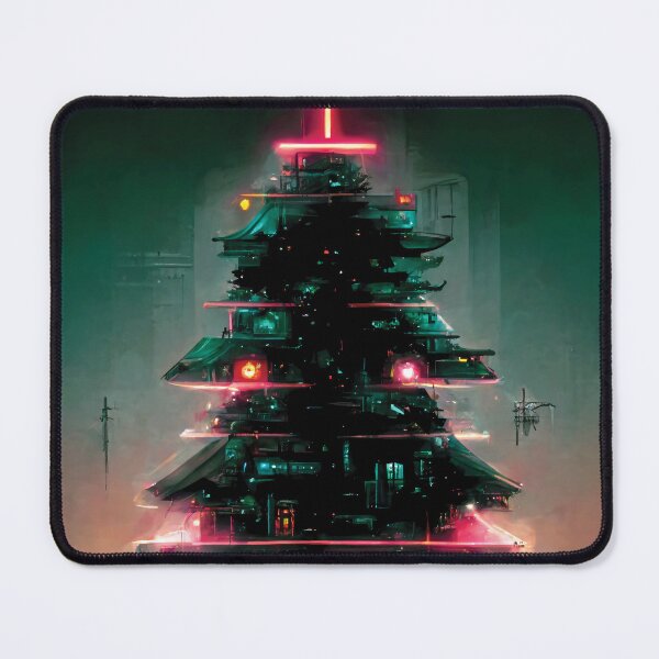 Item preview, Futuristic Cyberpunk Christmas Tree designed and sold by Artsytee Lab.