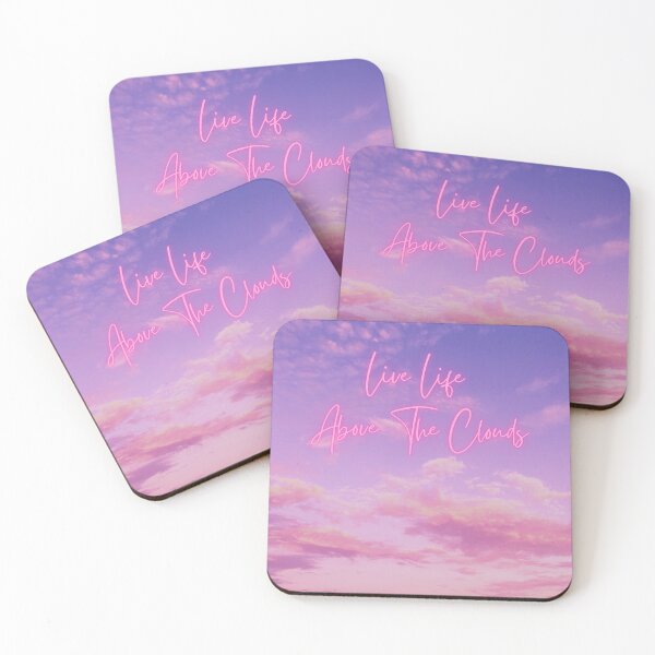 Item preview, Live Life Above the Clouds Pink designed and sold by StarryEyedMolly.