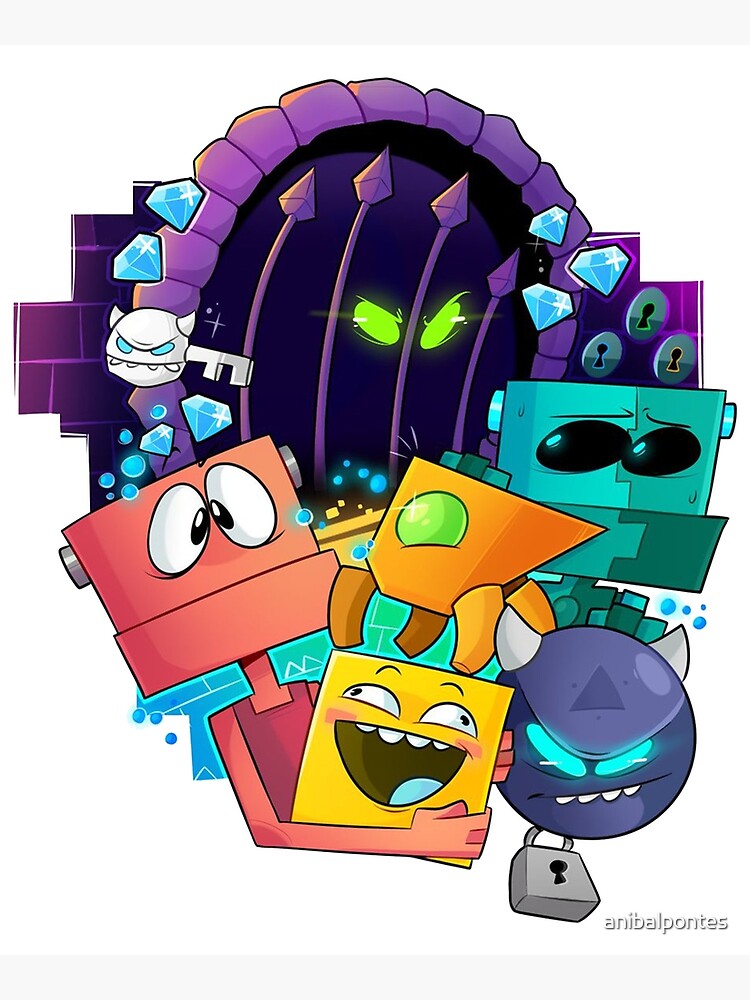 Geometry Dash Easy Postcard for Sale by CoryBaxter