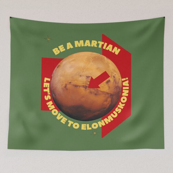 Item preview, BE A MARTIAN-THE SOLAR SYSTEM designed and sold by IORODAN.