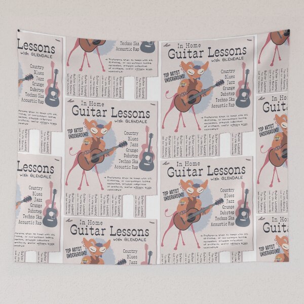 Item preview, Guitar Lessons with Glendale designed and sold by spirit-fly.