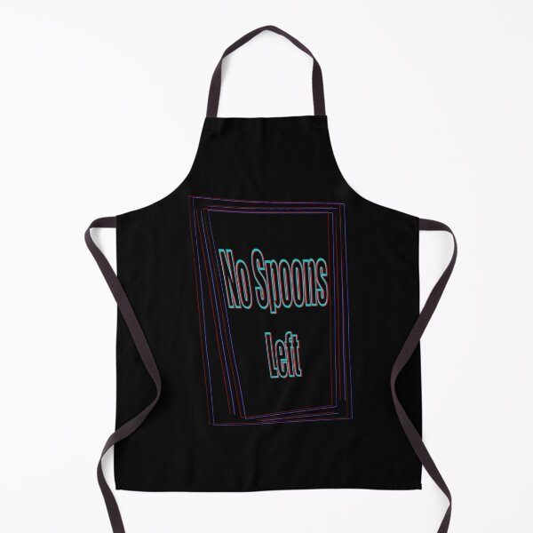 Item preview, Minimalist Neon Design with No Spoons Left Text - Neurodivergent designed and sold by jolabrese.