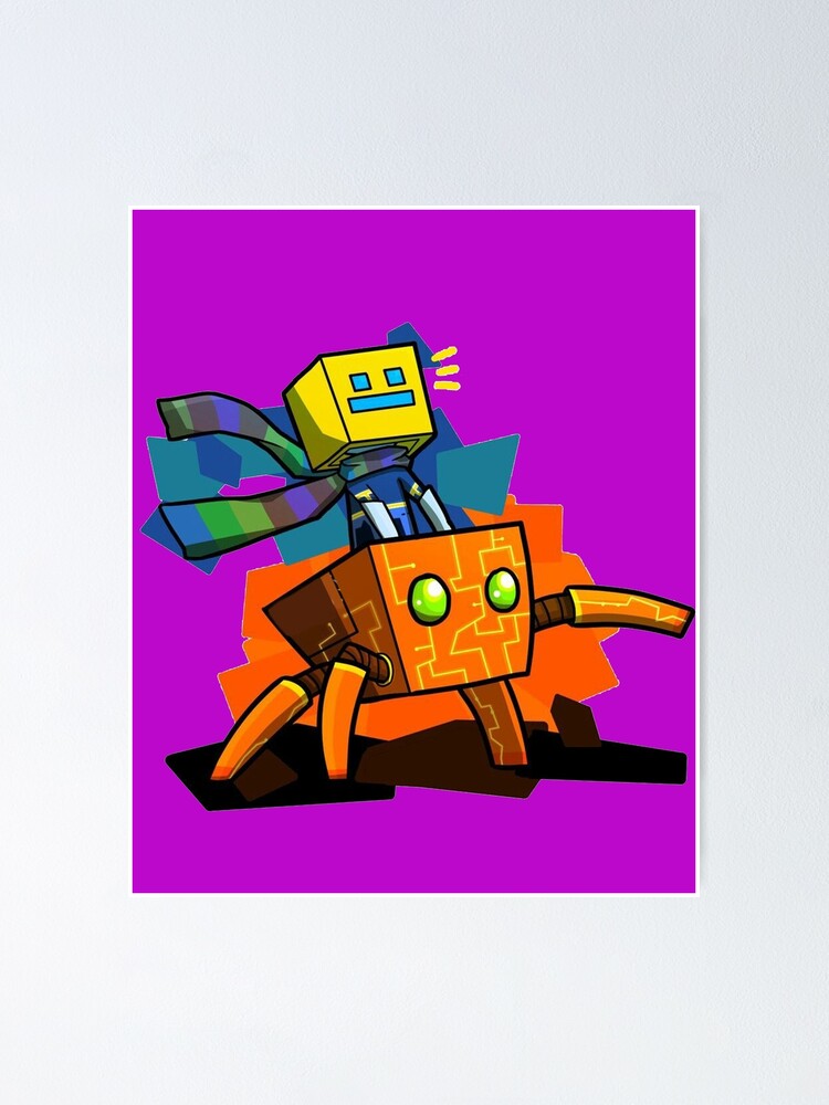 geometry dash old school gaming Metal Print for Sale by BaCalic