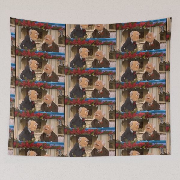 Item preview, Statler and Waldorf watch a Christmas parade designed and sold by Jenniferkate72.