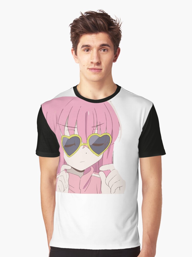 Aperçu 1 sur 5. T-shirt graphique avec l'œuvre Hitori Gotou chibi créée et vendue par Mahisterha.