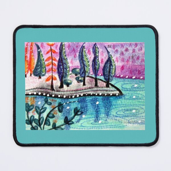 Item preview, Whimsical Lake Landscape designed and sold by oceanlady65.