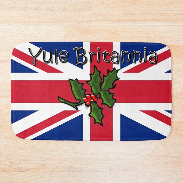 Item preview, "Yule Britannia" Christmas Union Jack Flag designed and sold by LindaCooke.