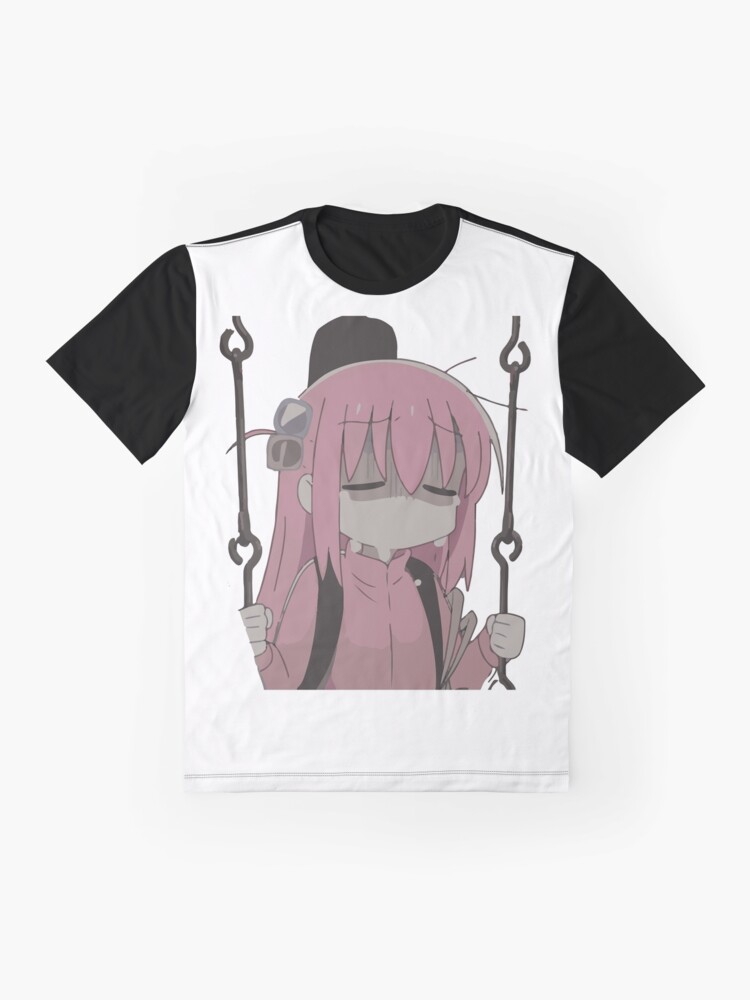 Aperçu 4 sur 5. T-shirt graphique avec l'œuvre bored Hitori Gotou chibi créée et vendue par Mahisterha.