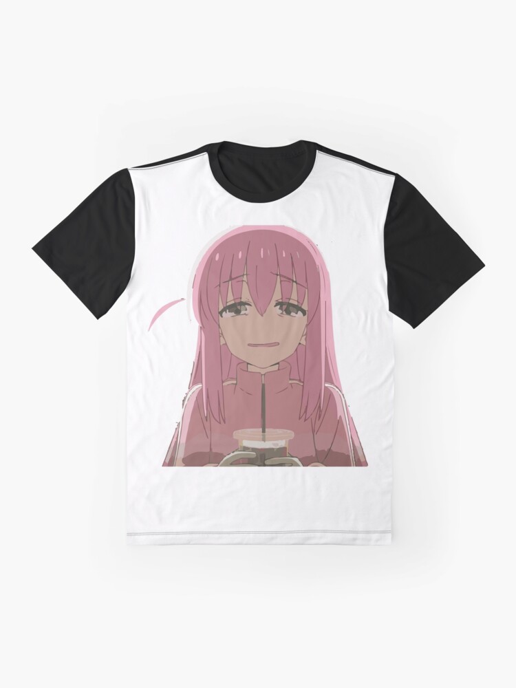 Aperçu 4 sur 5. T-shirt graphique avec l'œuvre sad coffee Hitori Gotou chibi créée et vendue par Mahisterha.