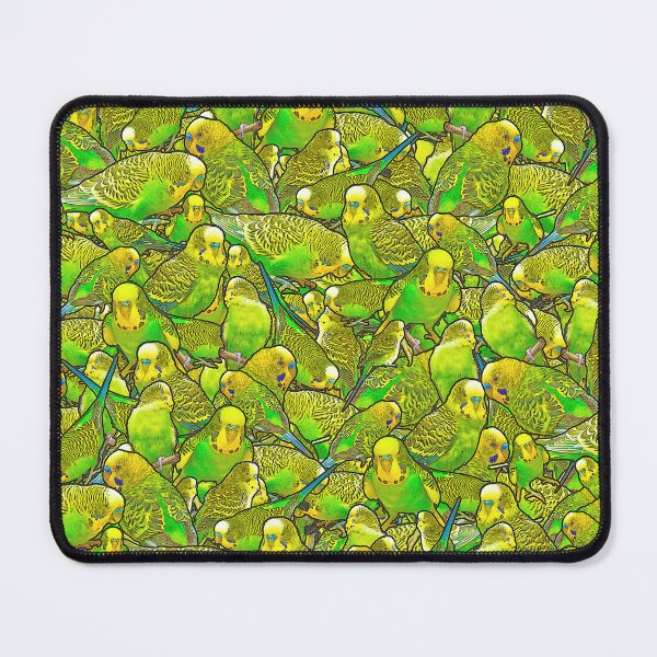 Item preview, Green Budgie Pattern designed and sold by Alienphysique.