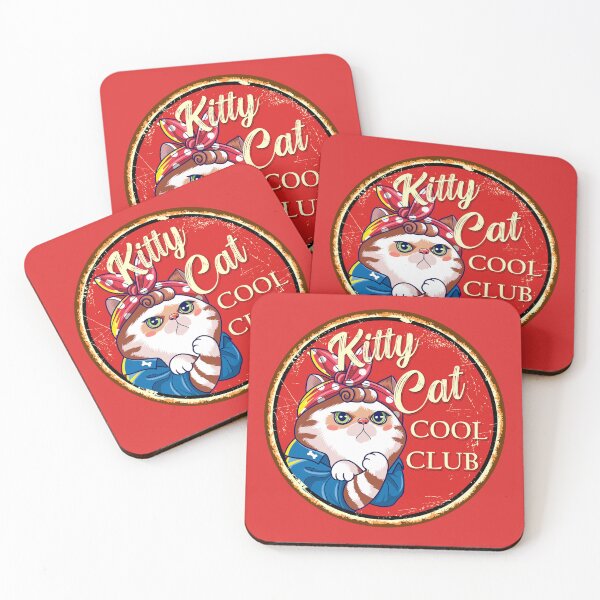 Item preview, Bright Red Kitty Cat Cool Club Cute Cartoon Motorbike Patch designed and sold by Mrspink16.
