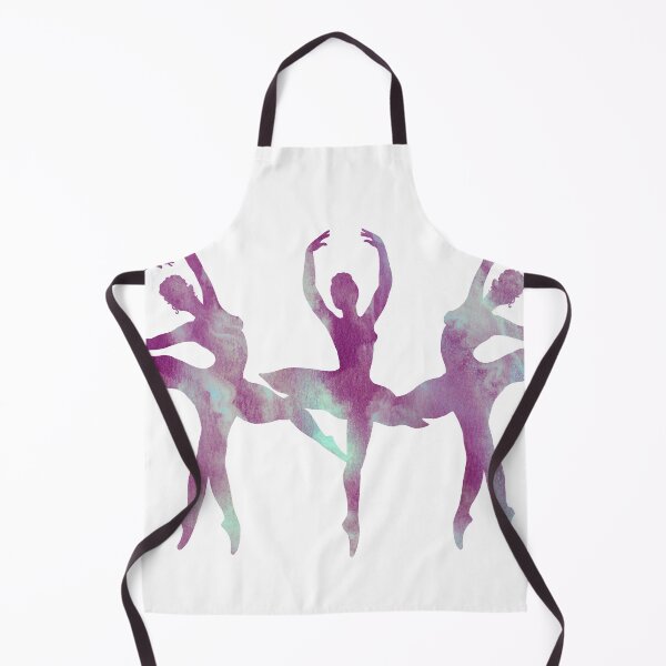 Item preview, Cool PupleTurquoise Glow Ballerinas Group Watercolor Silhouette Dance designed and sold by Irina Sztukowski.