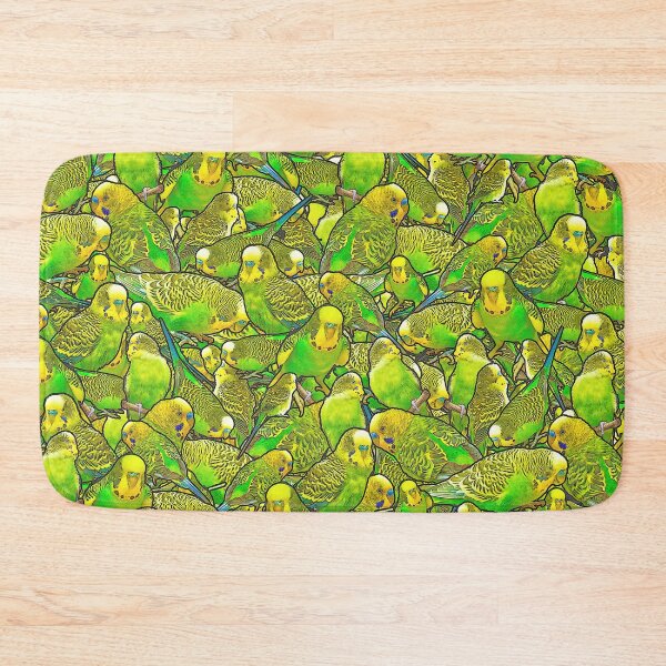 Item preview, Green Budgie Pattern designed and sold by Alienphysique.