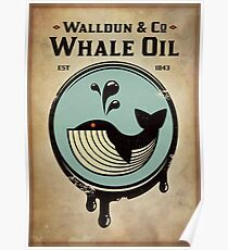 Walldun & Co Whale Oil Poster