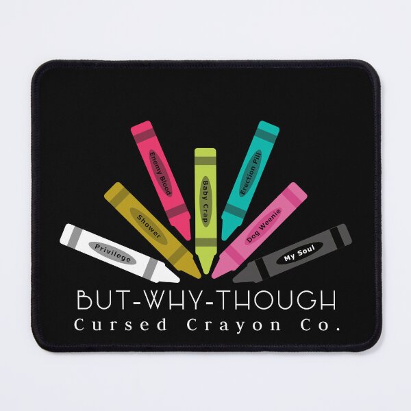 Item preview, Cursed Crayon Name Company Funny Dark Humor Colorful Logo designed and sold by IronicBGear.