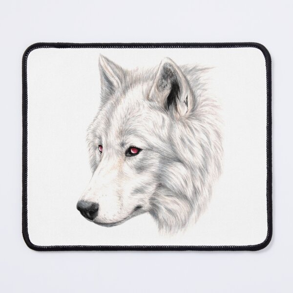 Item preview, Albino wolf designed and sold by RozThompsonArt.