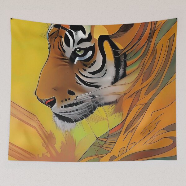 Item preview, Freaking cool tiger designed and sold by ZiolaRosa.
