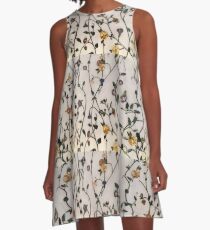 Inlaid Wall A-Line Dress