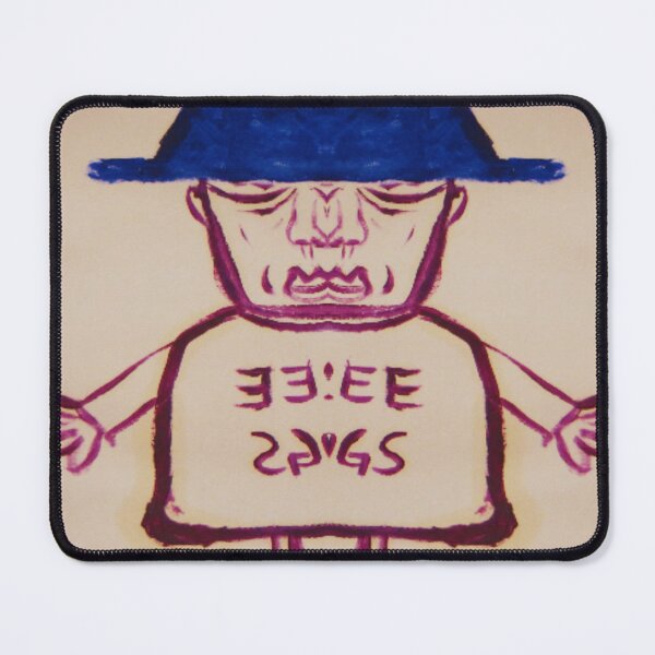 Item preview, Free Hugs man in a hat and boots designed and sold by AspieConjures.