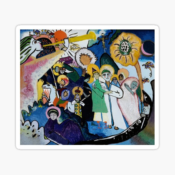 Artikel-Vorschau von Allerheiligen I (1911) | Wassily Kandinsky Gemälde | Abstrakte Kunst von Wassily Kandinsky, designt und verkauft von TeeARTHY.