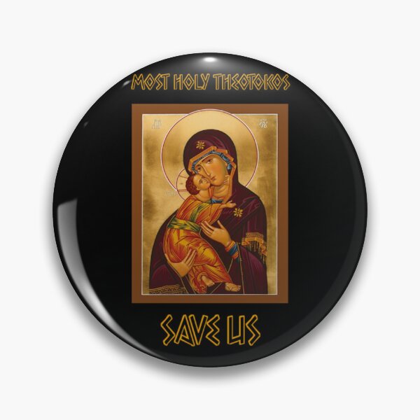Item preview, Theotokos Save Us Sweet Kissing Icon designed and sold by thehauntedspork.