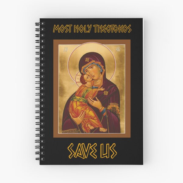 Item preview, Theotokos Save Us Sweet Kissing Icon designed and sold by thehauntedspork.