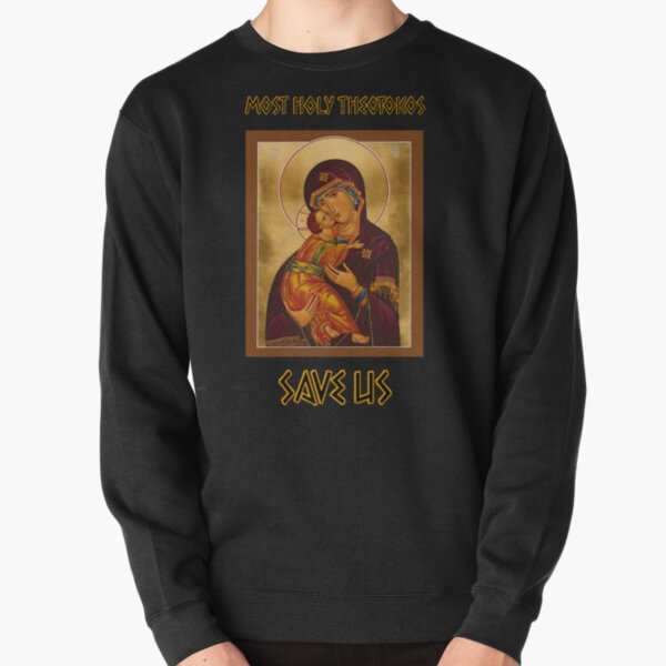 Item preview, Theotokos Save Us Sweet Kissing Icon designed and sold by thehauntedspork.