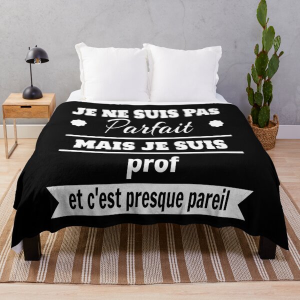 Aperçu de l'œuvre Pas parfait mais prof professeur humour créée et vendue par la-petite-folie.