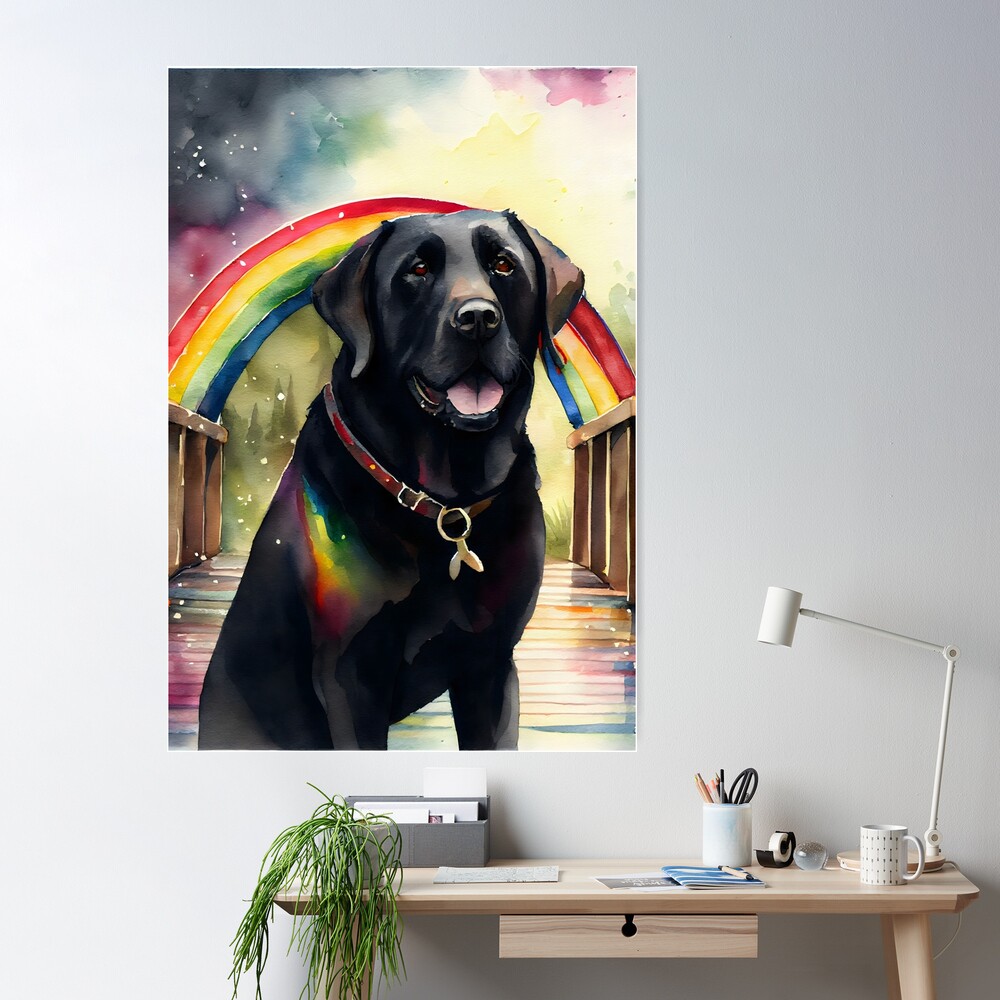 Roll With The Tide Dog Lover Canvas Art Quote - Labrador