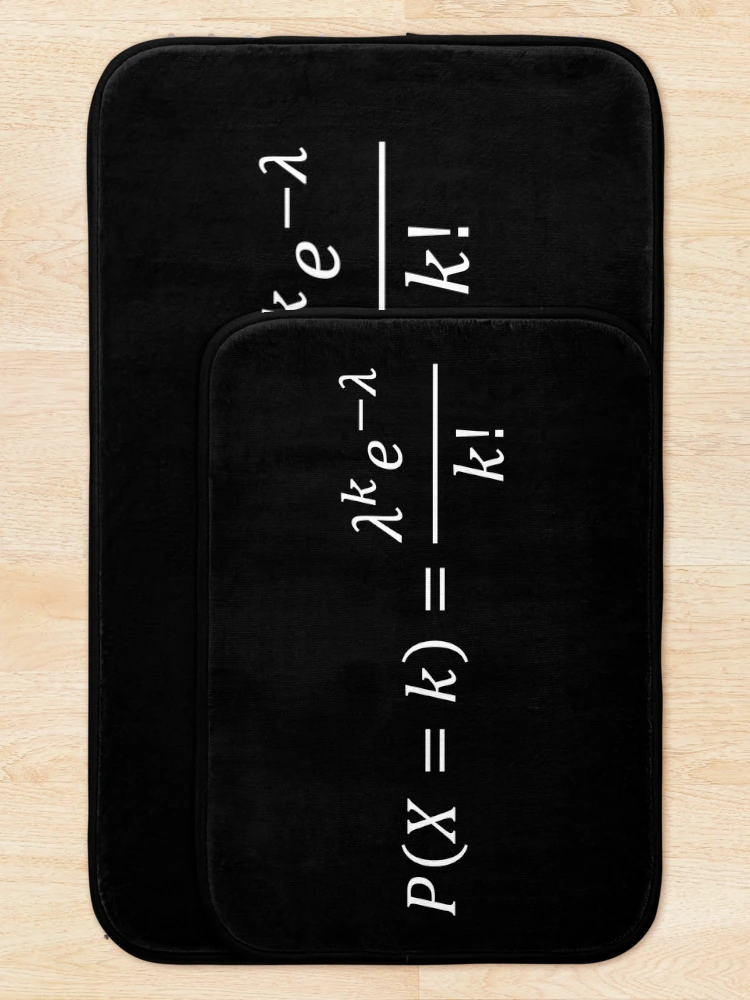 Thumbnail 5 of 6, Bath Mat, Poisson Distribution - Probability And Math Basics designed and sold by ScienceCorner.