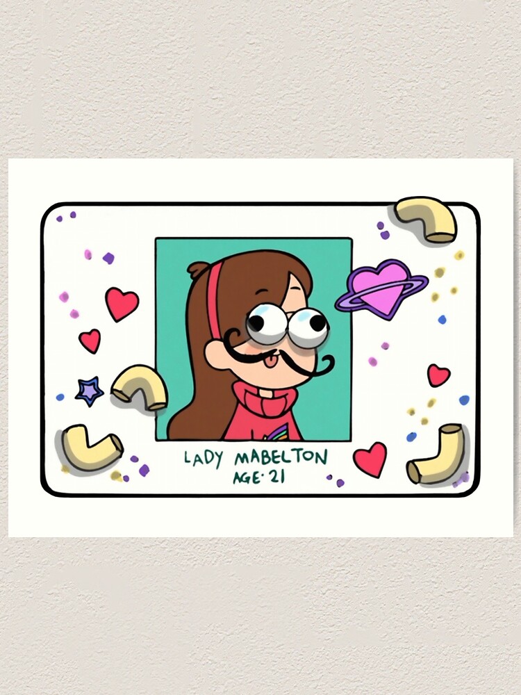 Impression Artistique Replique De La Carte D Identite Mabel Mabelton De Mabel Pines Par The Sqoou Redbubble