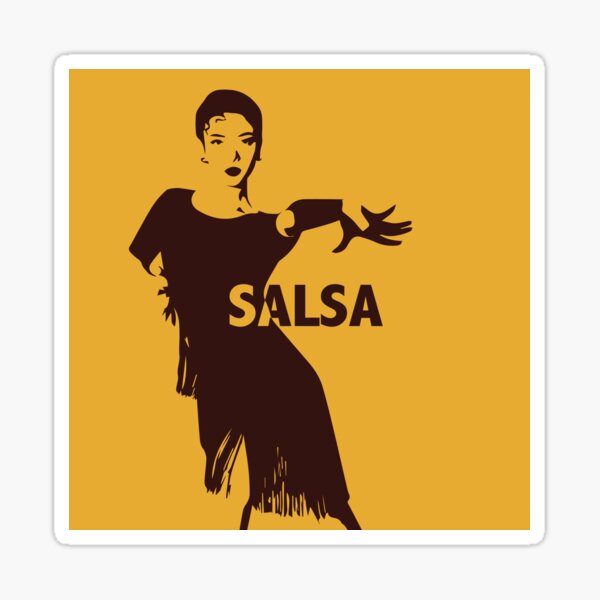 Salsa - Mujer Divina - Brown Sticker