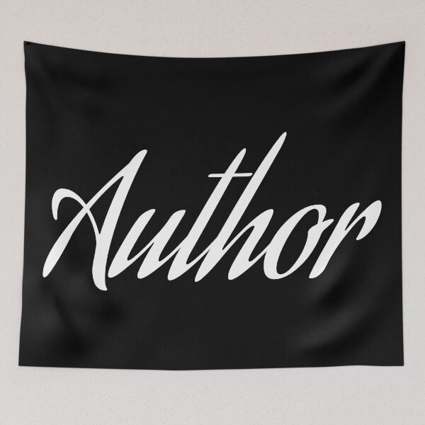Item preview, "Author" written in cursive handwriting font designed and sold by BunchOfWords.