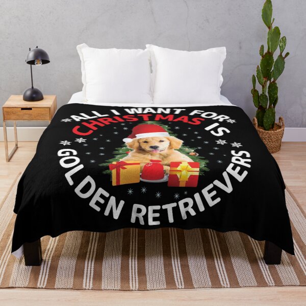 Item preview, All i want for Xhristmas is Golden Retrievers designed and sold by TADYSHOP.