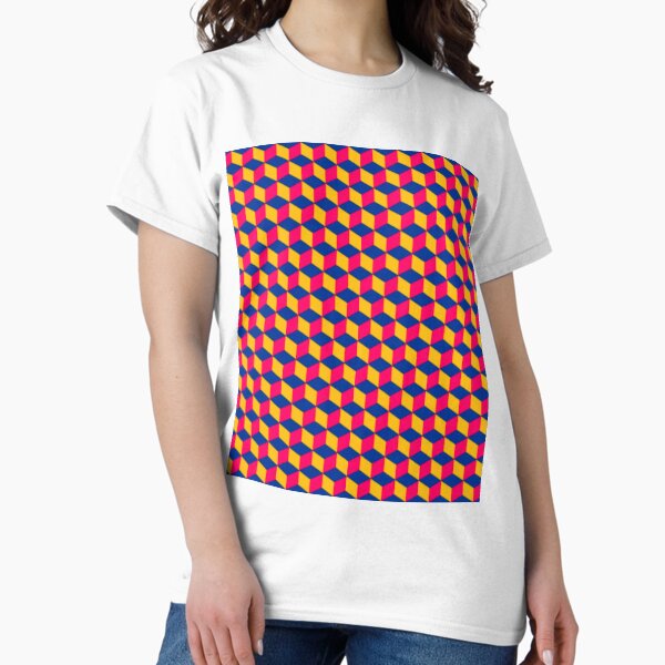 Vista previa del artículo con la obra «Patrón de cubo de ilusión óptica llamativa», diseñado y vendido por Dator-Abstracts.