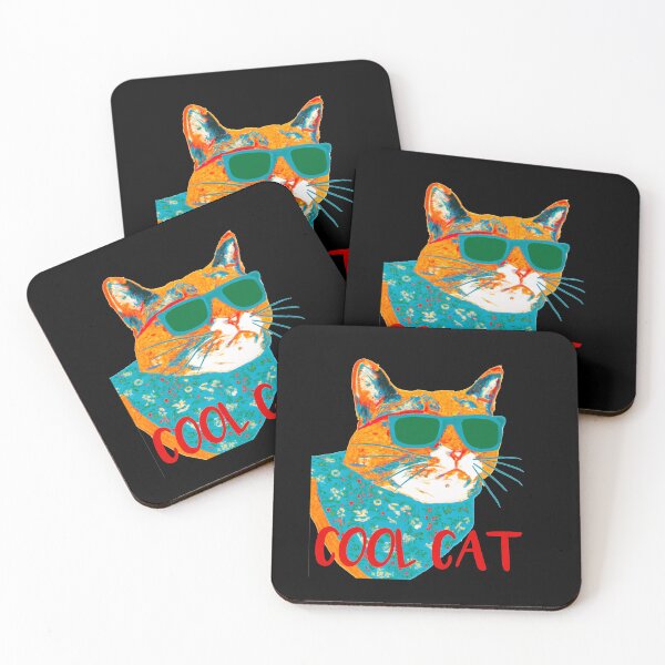 Item preview, Cool Cats in Sunglasses – Funky Stylish Cat Art designed and sold by Vividality.
