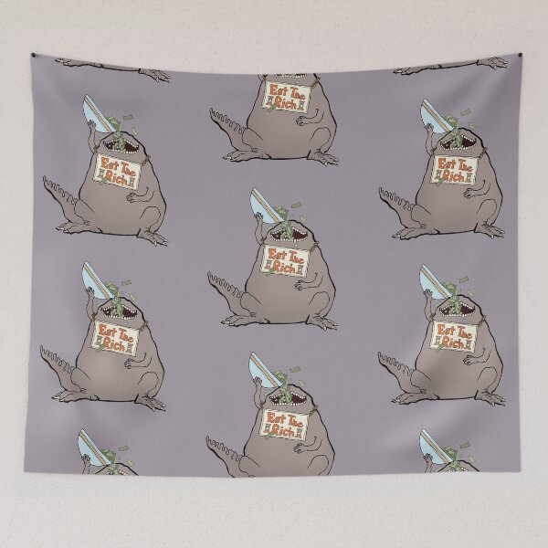 Item preview, The hungry thing eats the rich (lavender) designed and sold by Thebeesknees17.