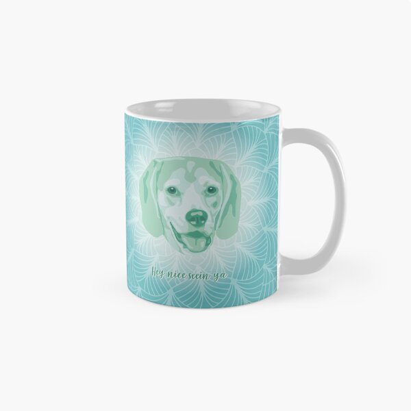 Item preview, Beagle Neo Mint Smiling Face "Hey, nice seein' ya"  designed and sold by DuFauna.