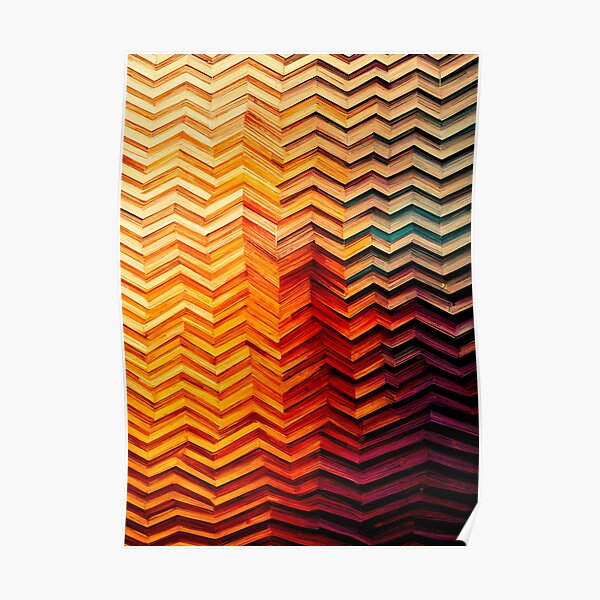 "Zigzag" Poster for Sale by ImmersiveArts Redbubble