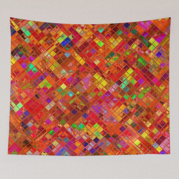 Item preview, Psychedelic 70's Mosaic Tiling Pattern designed and sold by Dator-Abstracts.