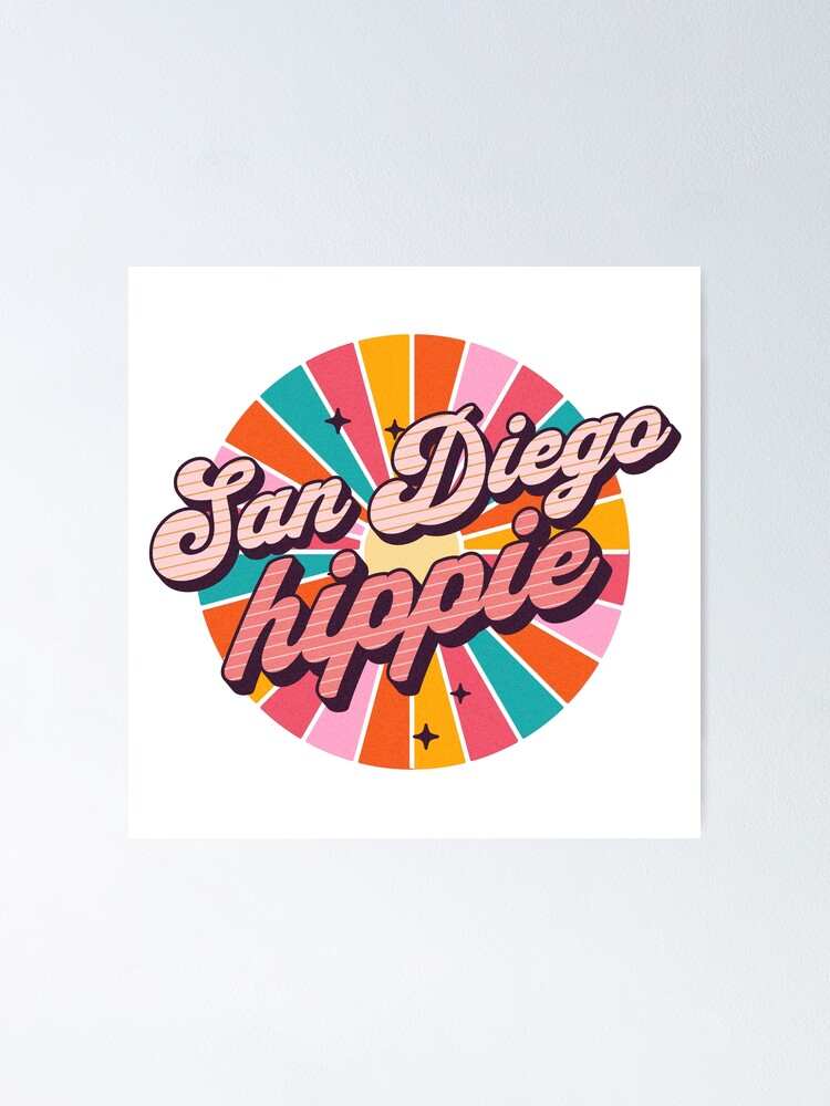 California Hippie - California Love - Hippie Gifts Sticker for Sale by  AlanPhotoArt