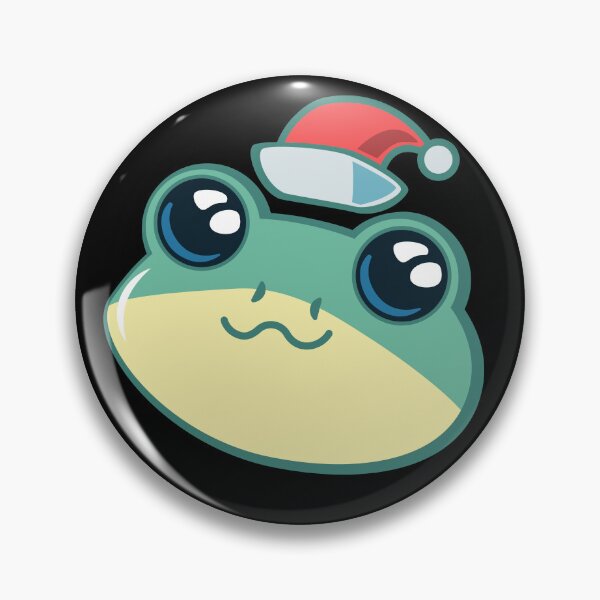 Item preview, Frog With A Christmas Hat | Kawaii Frog Christmas designed and sold by THROUGH-LIFE.